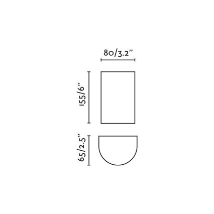 FARO 40540 - Vägglampa SOLE 2xGU10/8W/230V grå rund
