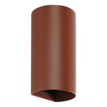 FARO 40541 - Vägglampa SOLE 2xGU10/8W/230V tegelsten rund