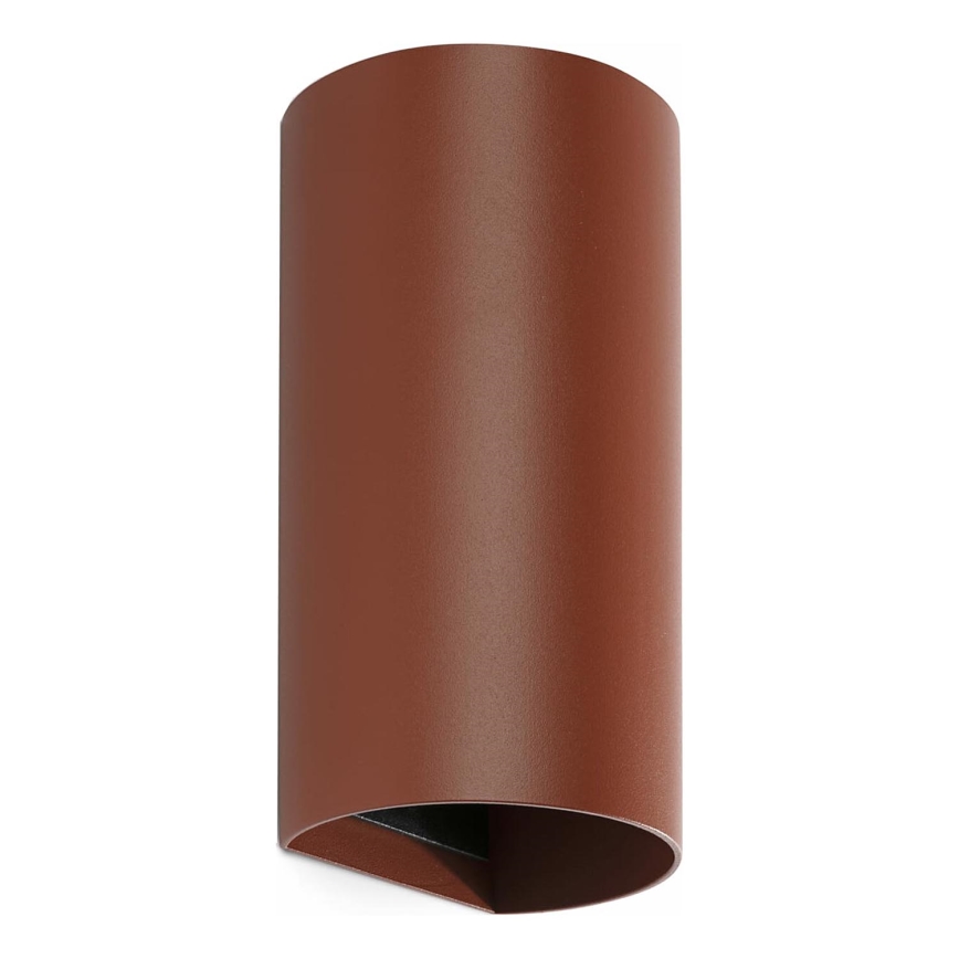 FARO 40541 - Vägglampa SOLE 2xGU10/8W/230V tegelsten rund