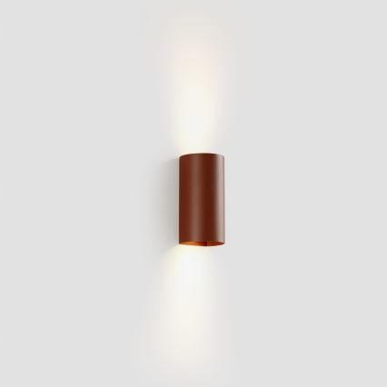 FARO 40541 - Vägglampa SOLE 2xGU10/8W/230V tegelsten rund