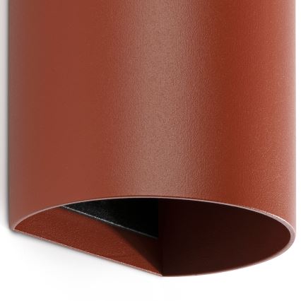FARO 40541 - Vägglampa SOLE 2xGU10/8W/230V tegelsten rund