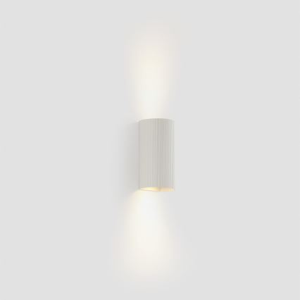 FARO 40542 - Vägglampa SOLE 2xGU10/8W/230V vit vågformad rund