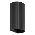 FARO 40543 - Vägglampa SOLE 2xGU10/8W/230V svart vågformad rund
