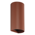 FARO 40545 - Vägglampa SOLE 2xGU10/8W/230V tegelsten vågformad rund