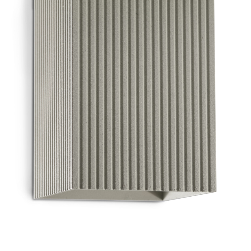 FARO 40567 - Vägglampa SOLE 2xGU10/8W/230V grå vågformad vinklat