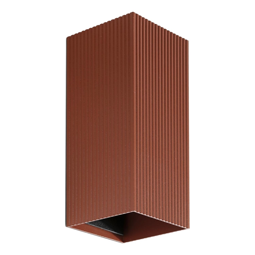 FARO 40568 - Vägglampa SOLE 2xGU10/8W/230V tegelsten vågformad vinklat