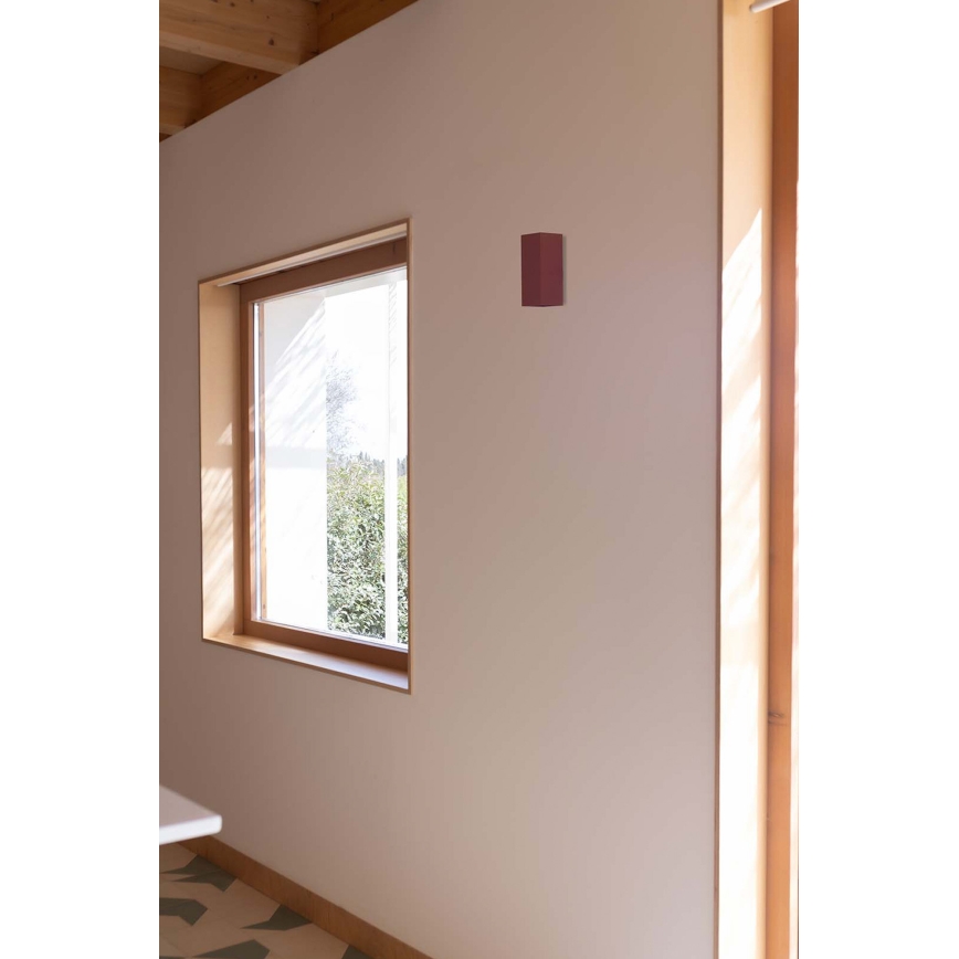FARO 40568 - Vägglampa SOLE 2xGU10/8W/230V tegelsten vågformad vinklat