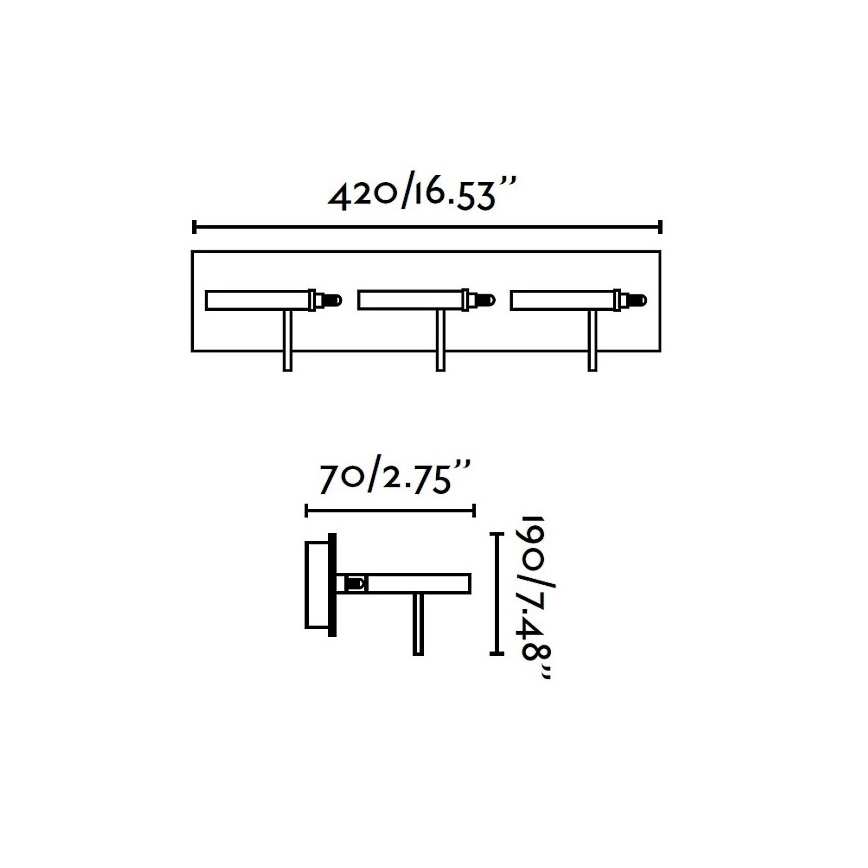 FARO 40805 - LED Väggbelysning BOREAL 3xLED/5W/230V