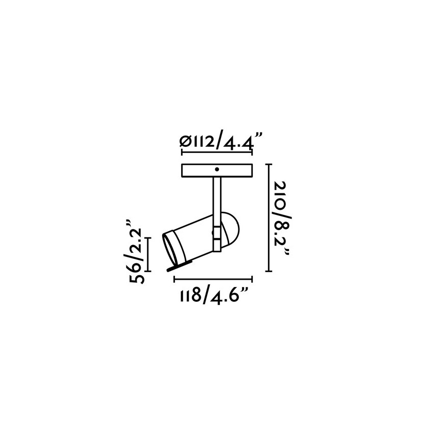 Faro 43530 - Spotlight ORLEANS 1xGU10/8W/230V svart