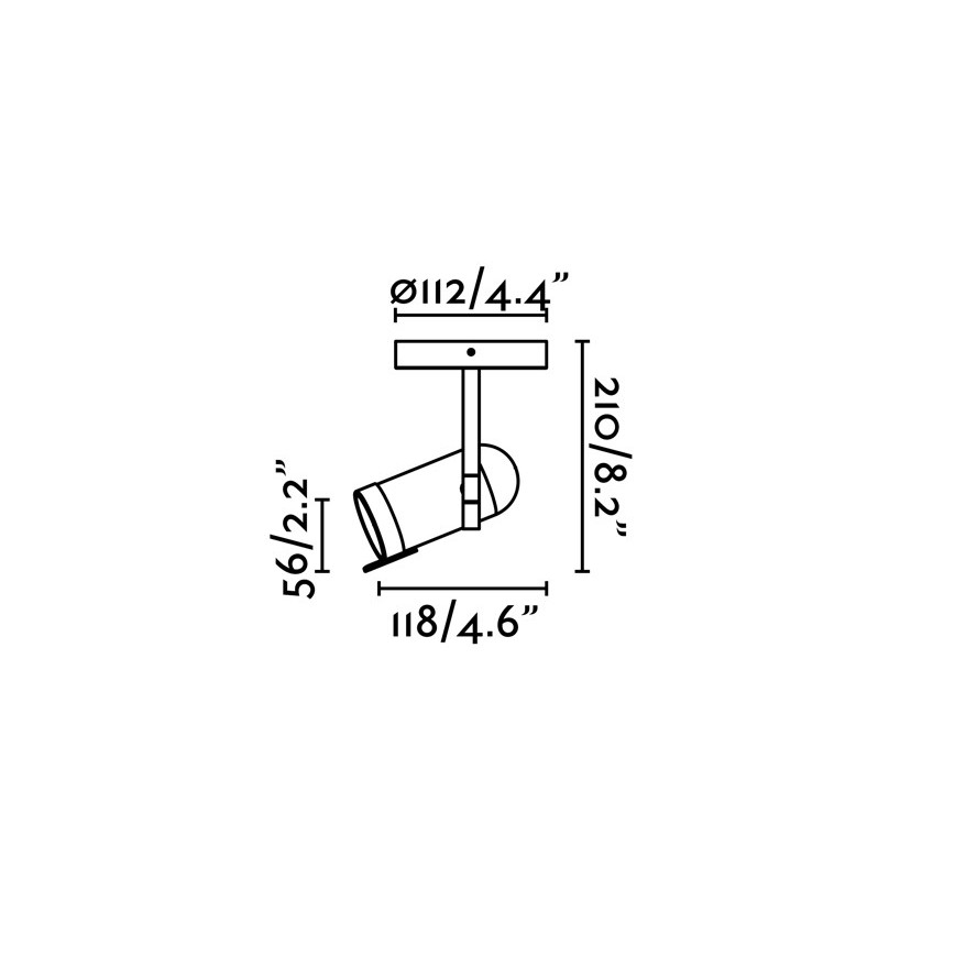 Faro 43531 - Spotlight ORLEANS 1xGU10/8W/230V silver/svart
