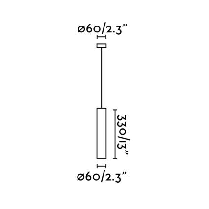 FARO 43755 - Ljuskrona med snöre STAN 1xGU10/8W/230V