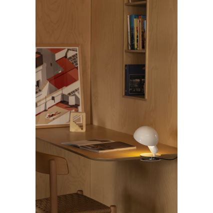 FARO 56101 - Bordslampa med klämma 2i1 BELA 1xE27/15W/230V vit