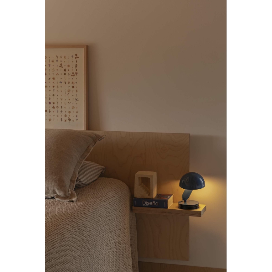 FARO 56102 - Bordslampa med klämma 2i1 BELA 1xE27/15W/230V blå