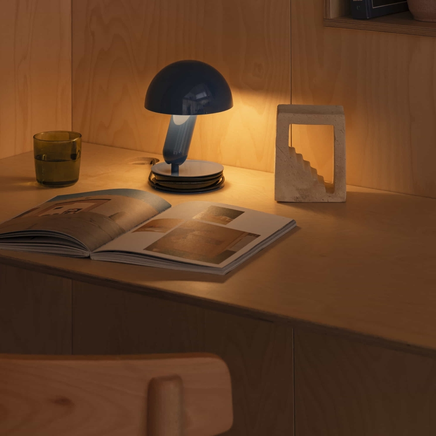 FARO 56102 - Bordslampa med klämma 2i1 BELA 1xE27/15W/230V blå