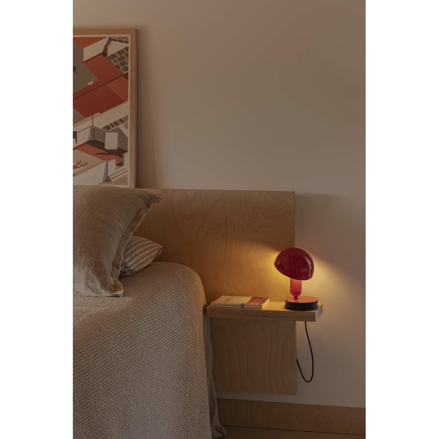 FARO 56103 - Bordslampa med klämma 2i1 BELA 1xE27/15W/230V röd