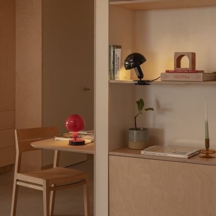 FARO 56103 - Bordslampa med klämma 2i1 BELA 1xE27/15W/230V röd