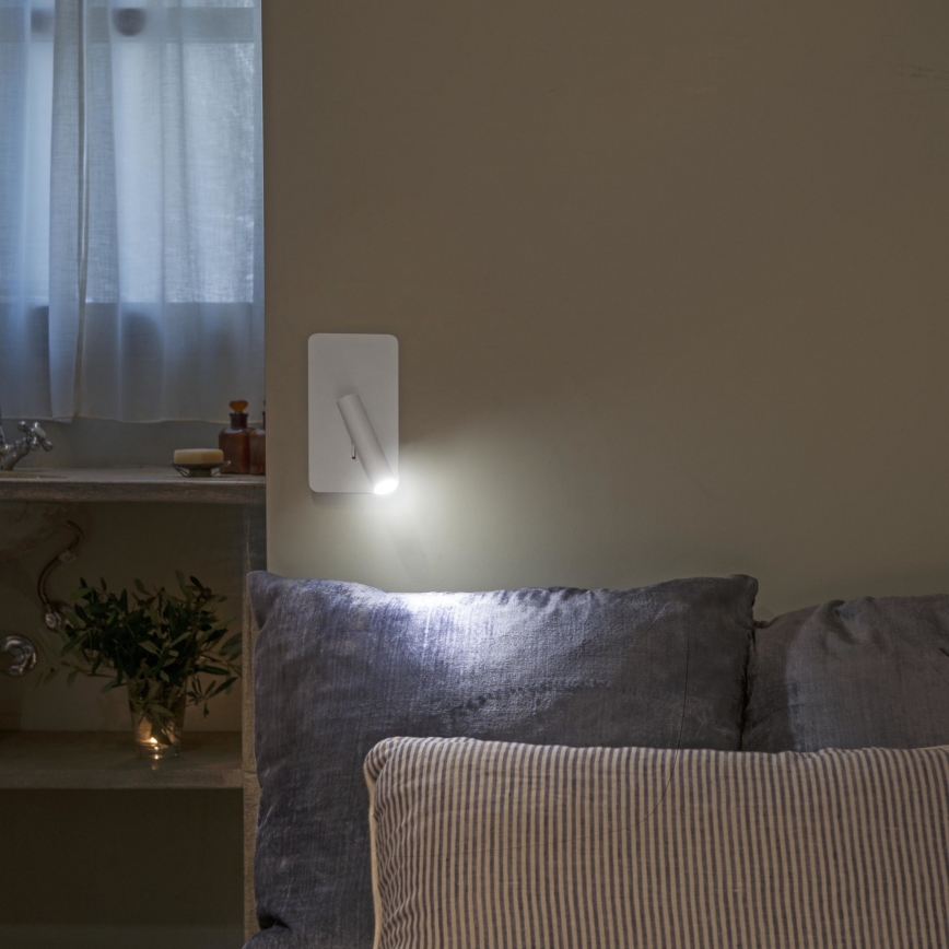 FARO 62120 - LED vägg spotlight  SUAU LED/3W/230V vit 