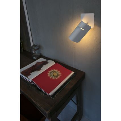FARO 62130 - Vägglampa  SMILE 1xE27/15W/230V vit 