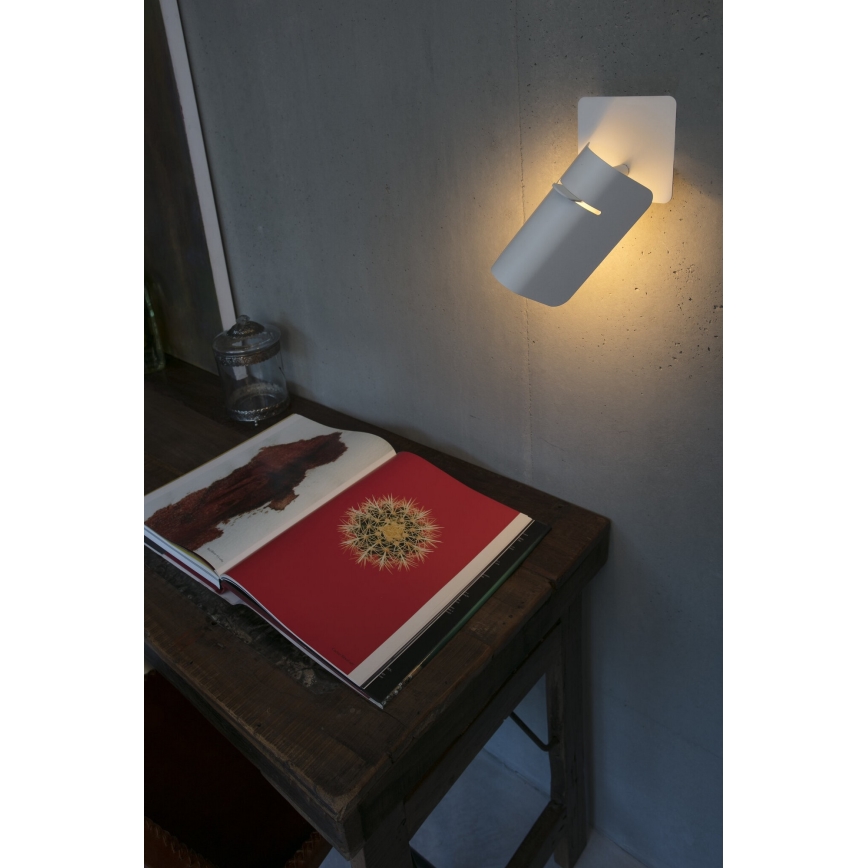 FARO 62130 - Vägglampa  SMILE 1xE27/15W/230V vit 
