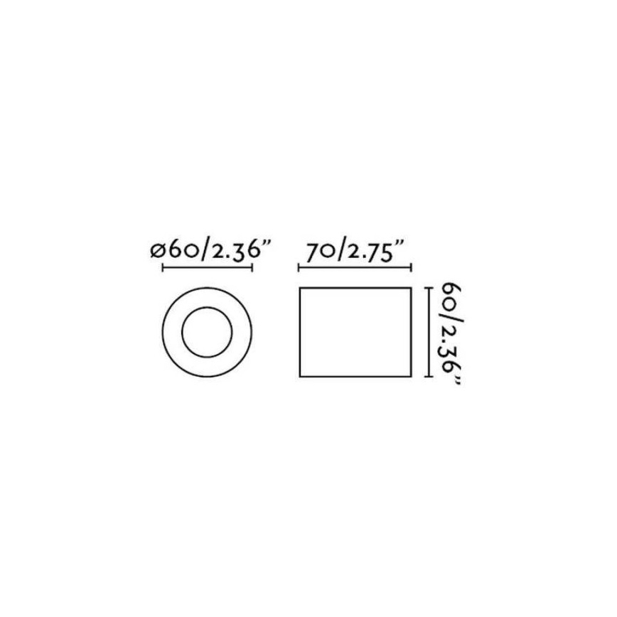 FARO 62151 - väggbelysning TEN 1xE27/20W/230V svart