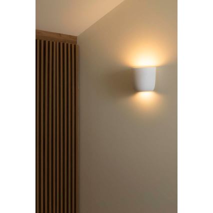FARO 63428 - Vägglampa KAPPU 1xE14/7W/230V 15,8x15 cm vit
