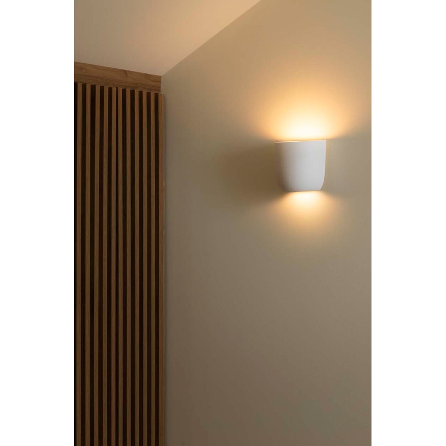 FARO 63428 - Vägglampa KAPPU 1xE14/7W/230V 15,8x15 cm vit