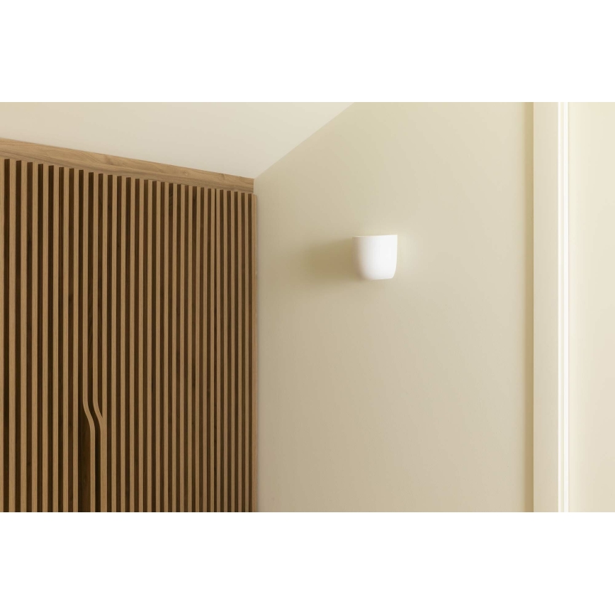 FARO 63428 - Vägglampa KAPPU 1xE14/7W/230V 15,8x15 cm vit