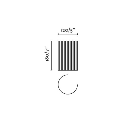 FARO 63435 - Vägglampa TRAMA 1xE14/7W/230V vit