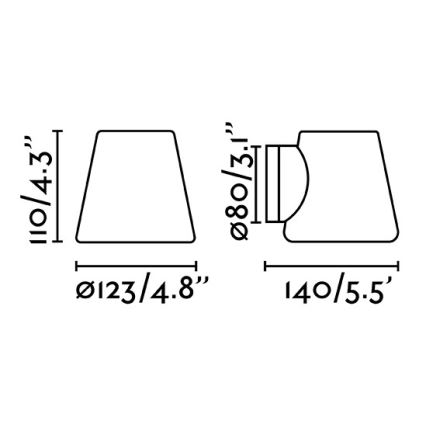 FARO 63510 - Badrumsväggbelysning  BIANCA 1xG9/6W/230V IP44