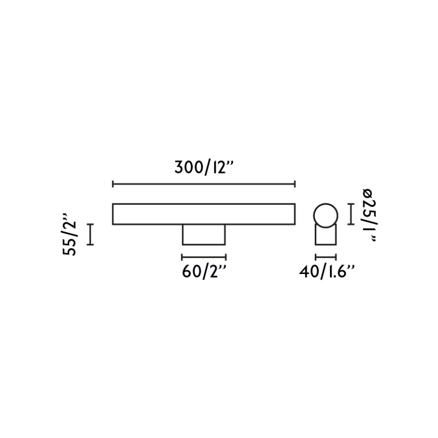 FARO 63548 - Badrumsspegel med LED-belysning CALMA LED/5W/230V IP44 guld