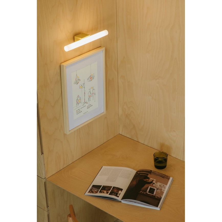 FARO 63549 - Badrumsspegel med LED-belysning CALMA LED/5W/230V IP44 gul