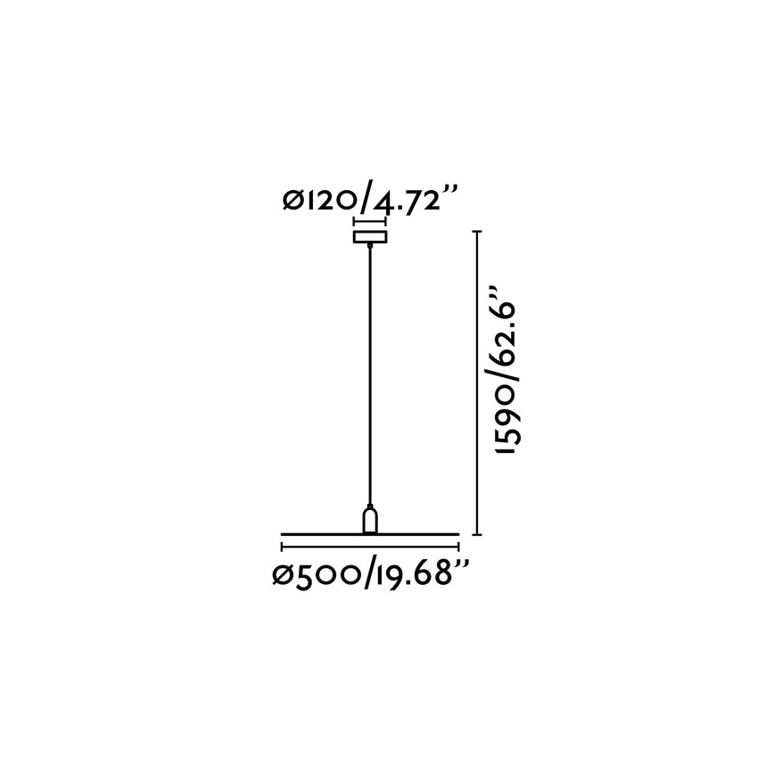 FARO 68145 - Ljuskrona med snöre PLAT 1xE27/60W/230V