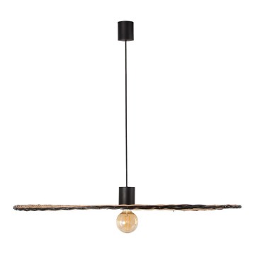 FARO 68590-70 - Takkkrona på ett snöre  COSTAS 1xE27/15W/230V d. 100 cm svart /rotting