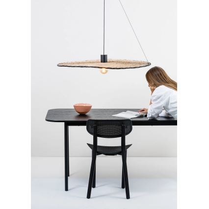 FARO 68590-70 - Takkkrona på ett snöre  COSTAS 1xE27/15W/230V d. 100 cm svart /rotting