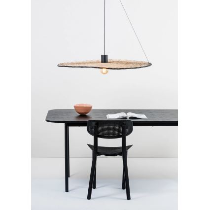 FARO 68590-70 - Takkkrona på ett snöre  COSTAS 1xE27/15W/230V d. 100 cm svart /rotting