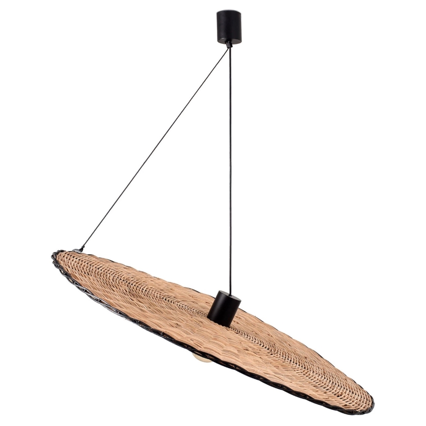 FARO 68590-70 - Takkkrona på ett snöre  COSTAS 1xE27/15W/230V d. 100 cm svart /rotting