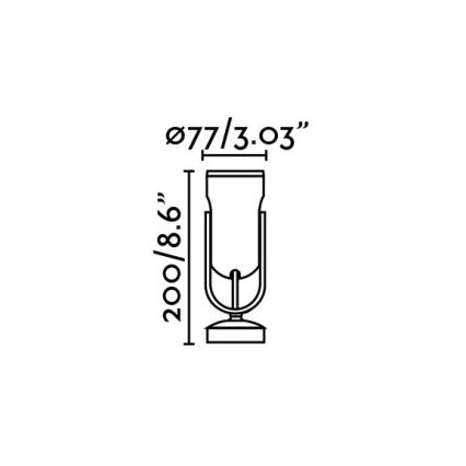 FARO 70035 - LED Utomhus Väggbelysning SLOT-1 LED/14W/230V IP65 3000K