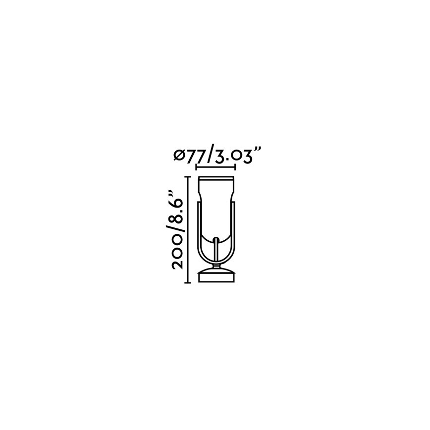 FARO 70035 - LED Utomhus Väggbelysning SLOT-1 LED/14W/230V IP65 3000K