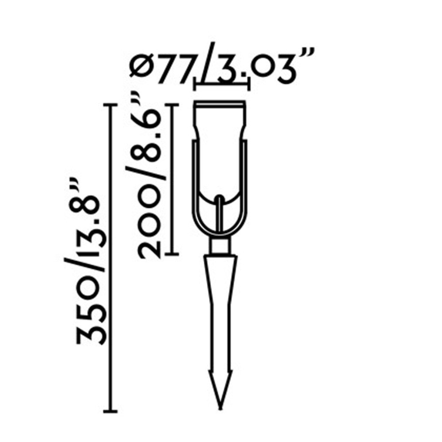 FARO 70037 - LED Utomhusbelysning SLOT-35 LED/14W/230V IP65 3000K