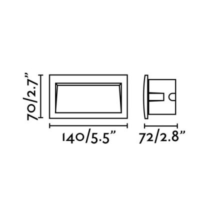 FARO 70147 - LED Utomhus Hängande Takbelysning SEDNA-2 LED/3W/230V IP65