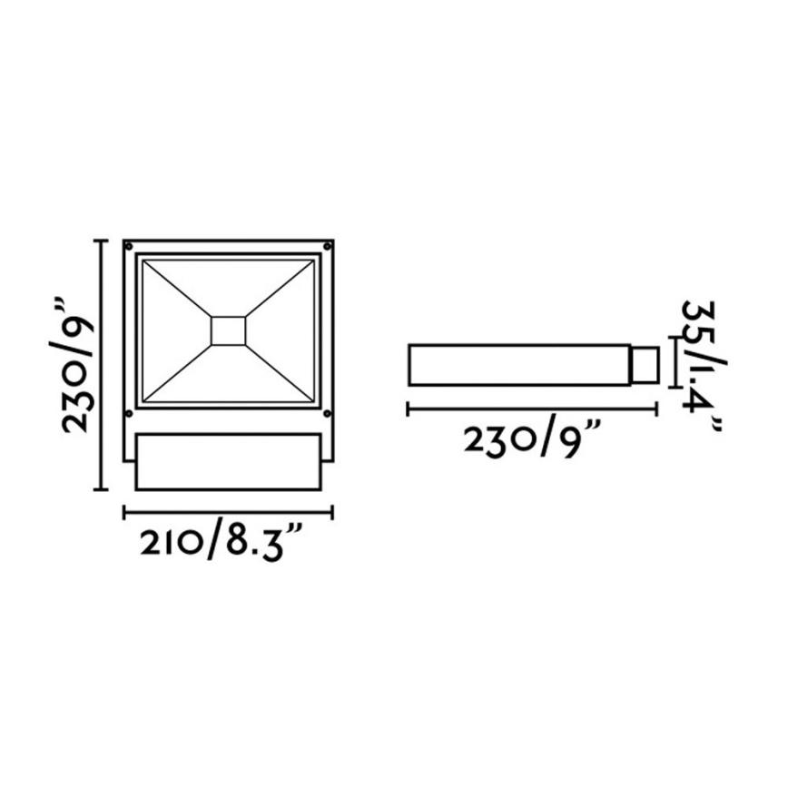 FARO 70261 - LED Strålkastare KARL LED/12W/230V IP65