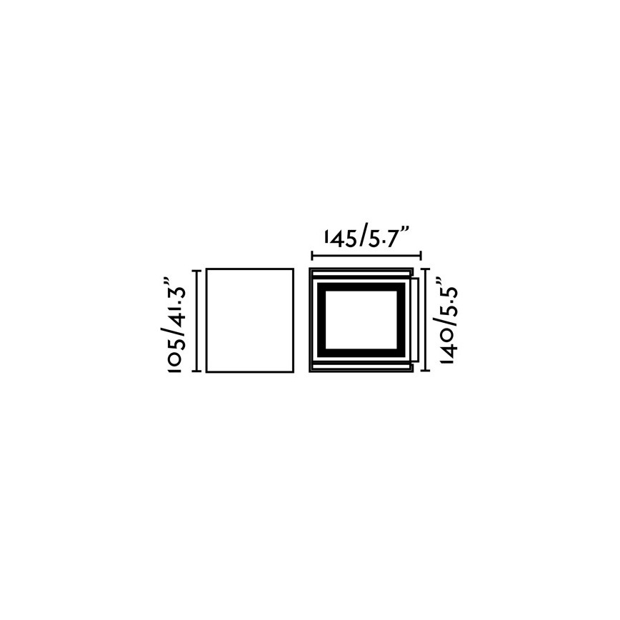 FARO 70270 - LED vägglampa för utomhusbruk OLAN 2xLED/3W/230V IP54