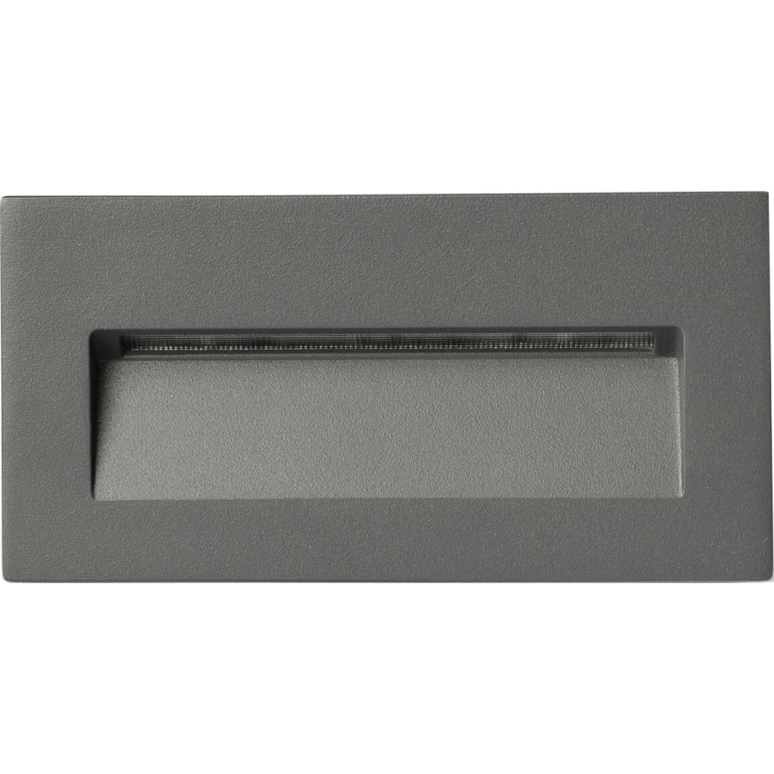 FARO 70289 - LED Inbyggd lampa MANI LED/5W/230V 2200/2700/3200/4000K IK07 IP65 grå