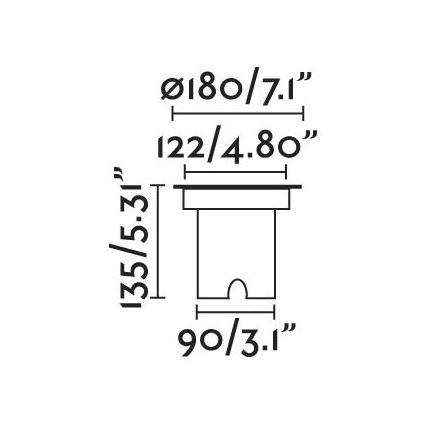 FARO 70309 - LED uppfartslampa för utomhusbruk GEISER LED/15W/230V IK08 IP67