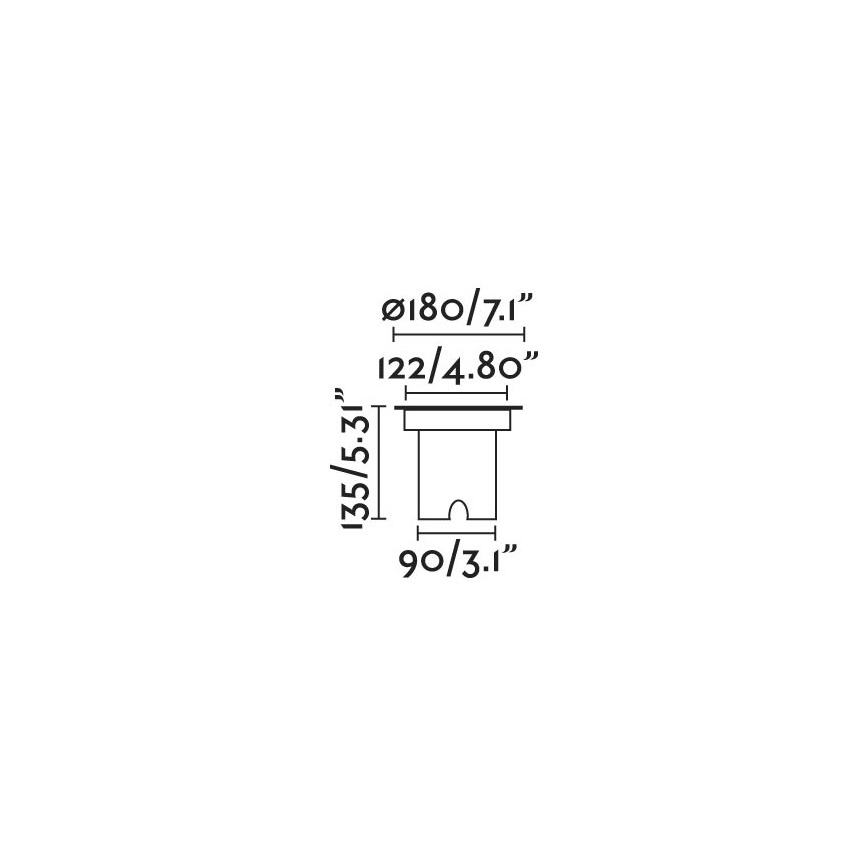 FARO 70309 - LED uppfartslampa för utomhusbruk GEISER LED/15W/230V IK08 IP67