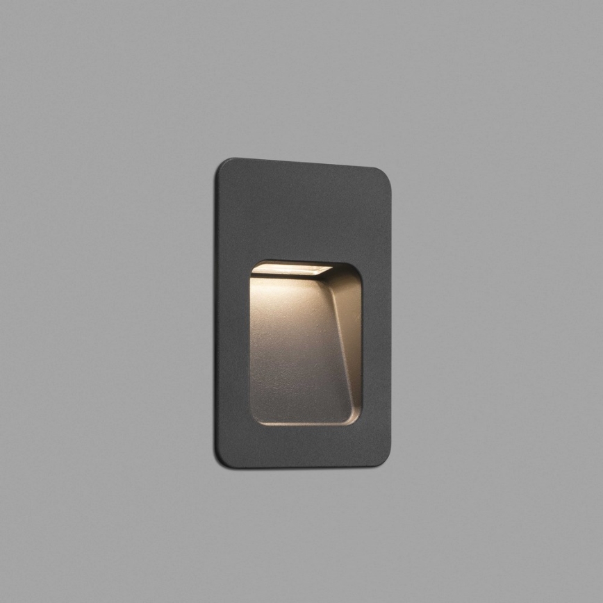 FARO 70399 - LED Utomhus Väggbelysning NASE-2 LED LED/3W/230V IP44