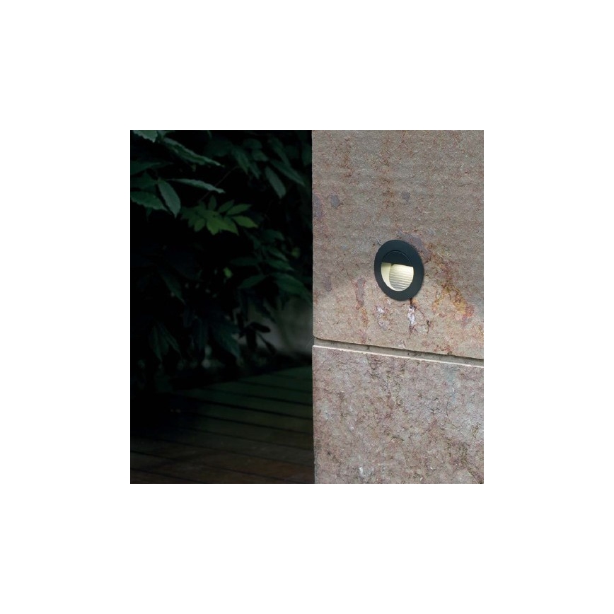 FARO 70403 - LED Utomhus Väggbelysning MINI RACING LED/1,2W/230V IP44