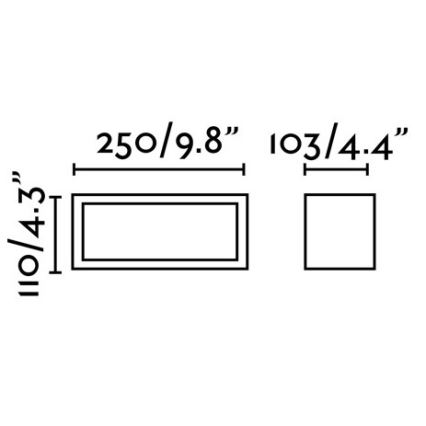 FARO 70573 - Utomhus Väggbelysning TEJO 1xE27/20W/230V IP54