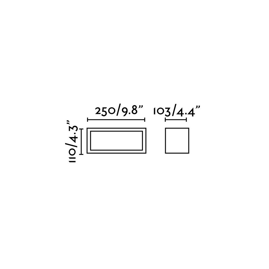 FARO 70573 - Utomhus Väggbelysning TEJO 1xE27/20W/230V IP54