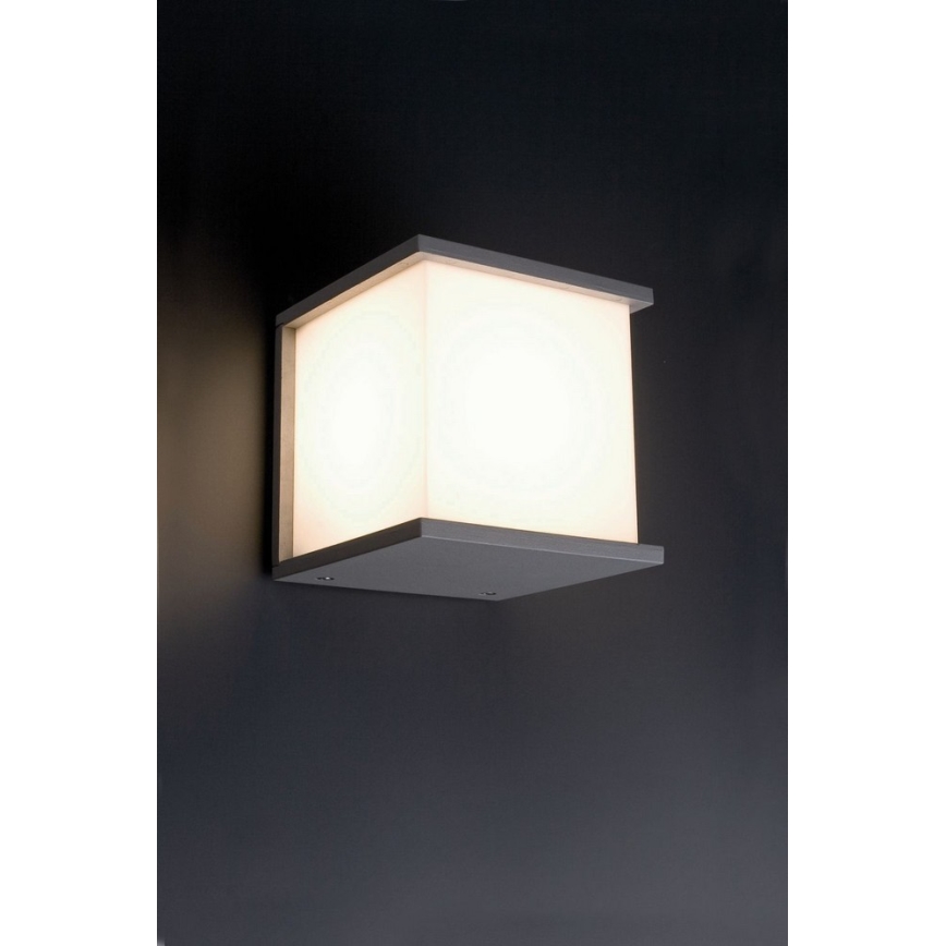 FARO 70689 - Utomhus Väggbelysning KUBICK 1xE27/60W/100-240V IP44